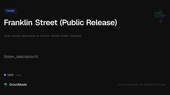Franklin Street (Public Release)