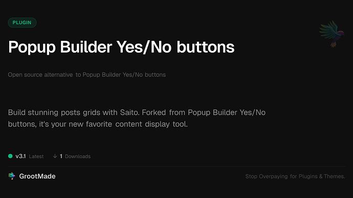 Popup Builder Yes/No buttons