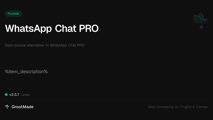 WhatsApp Chat PRO