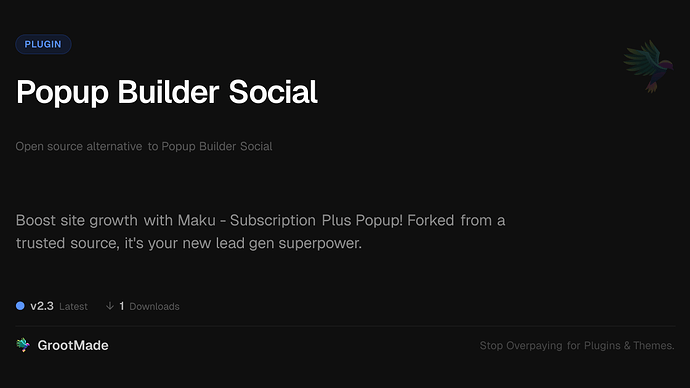 Popup Builder Social