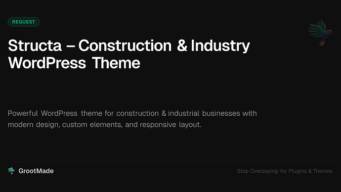 Structa – Construction & Industry WordPress Theme