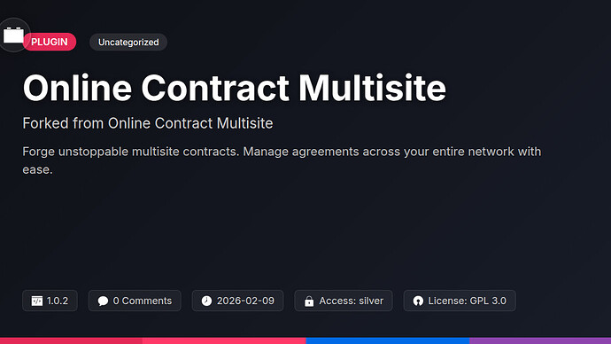 Online Contract Multisite