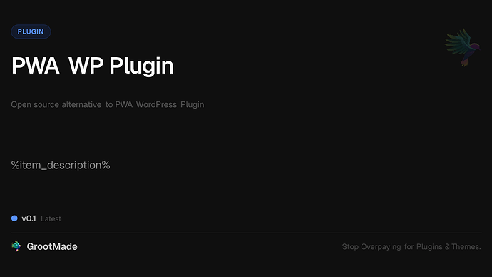 PWA WP Plugin