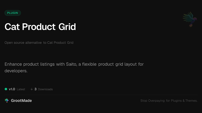 Cat Product Grid
