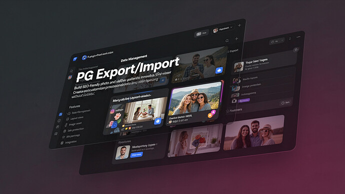 PG Export/Import