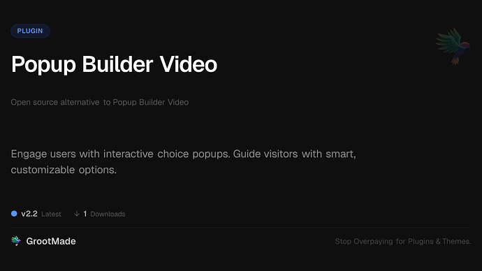 Popup Builder Video