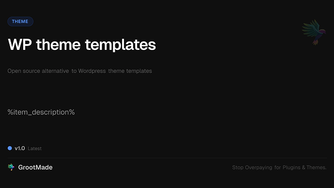 WP theme templates