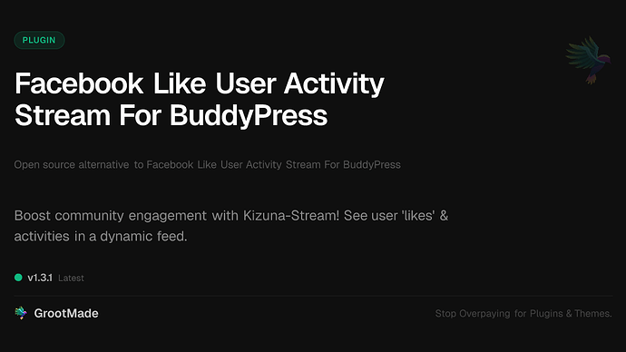 Facebook Like User Activity Stream For BuddyPress