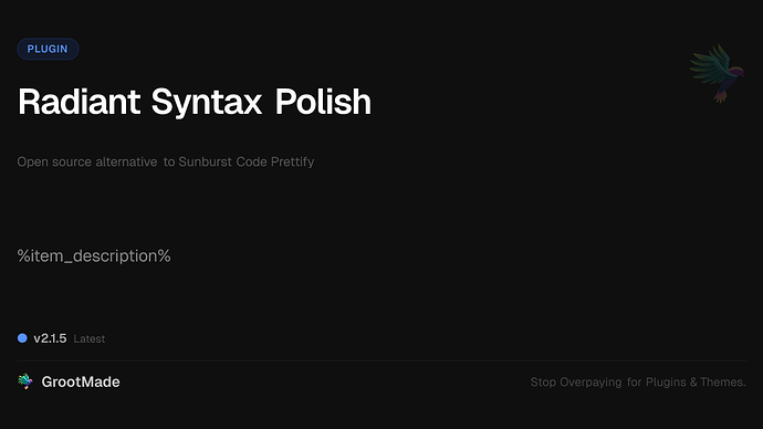 Radiant Syntax Polish