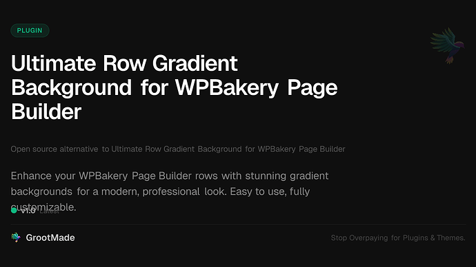 Ultimate Row Gradient Background for WPBakery Page Builder