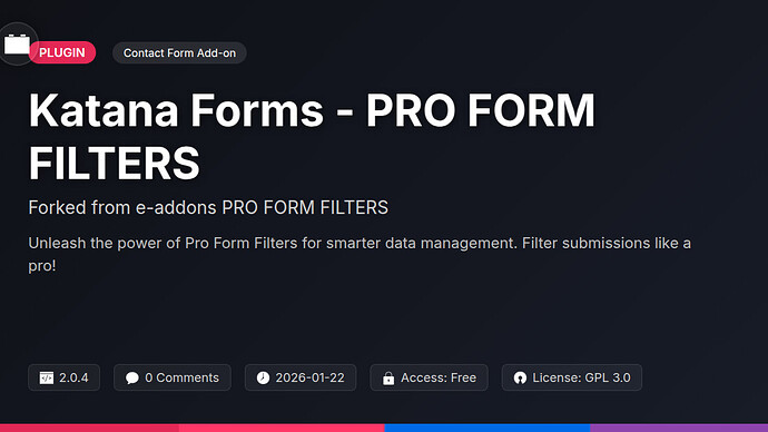 e-addons PRO FORM FILTERS