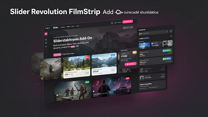 Slider Revolution FilmStrip Add-On