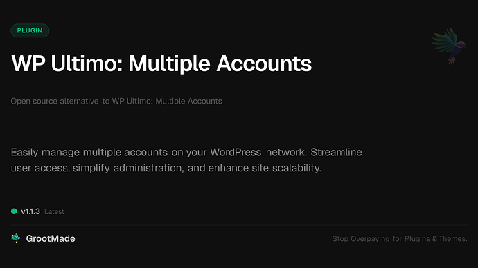WP Ultimo: Multiple Accounts