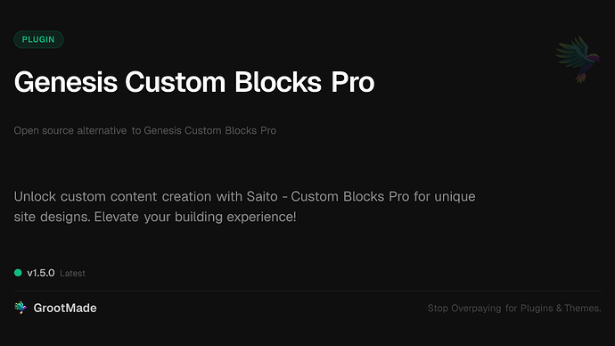Genesis Custom Blocks Pro