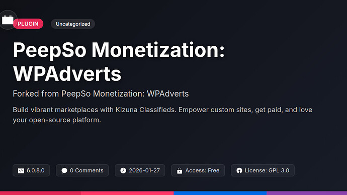 PeepSo Monetization: WPAdverts