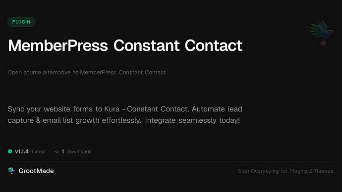 MemberPress Constant Contact