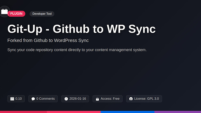 Github to WP Sync