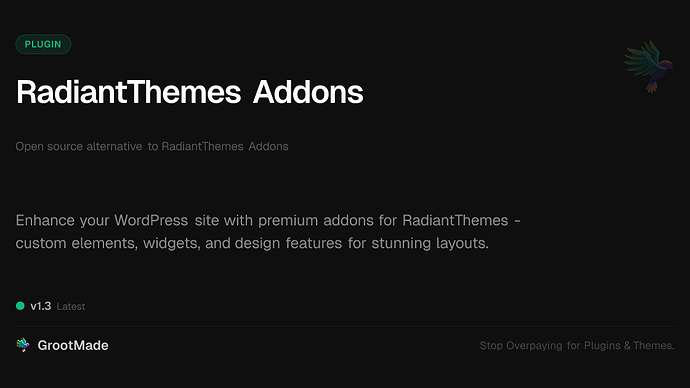 RadiantThemes Addons
