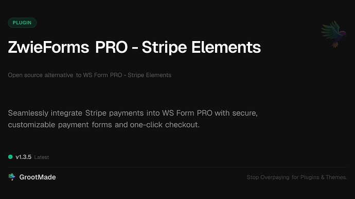 ZwieForms PRO - Stripe Elements
