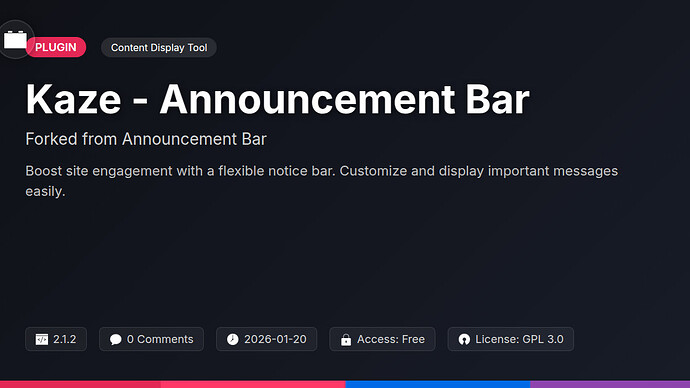Announcement Bar