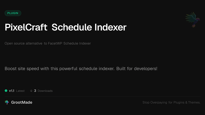 PixelCraft Schedule Indexer