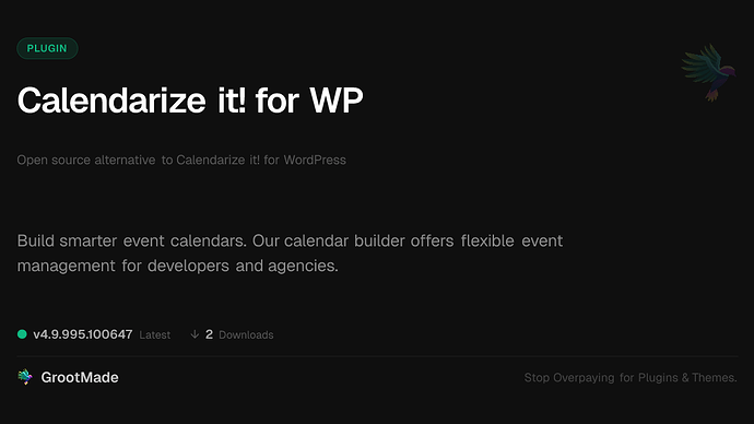 Calendarize it! for WP
