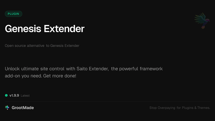 Genesis Extender