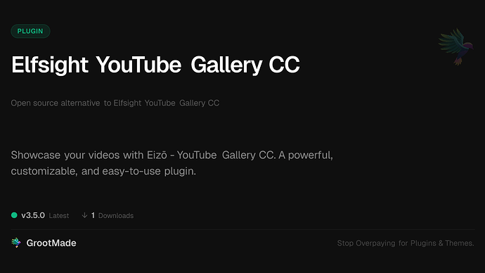 Elfsight YouTube Gallery CC