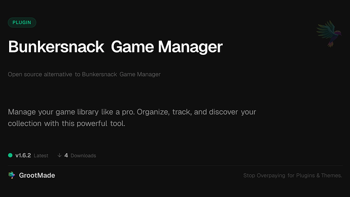Bunkersnack Game Manager