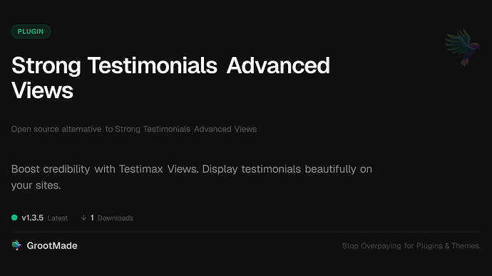 Strong Testimonials Advanced Views