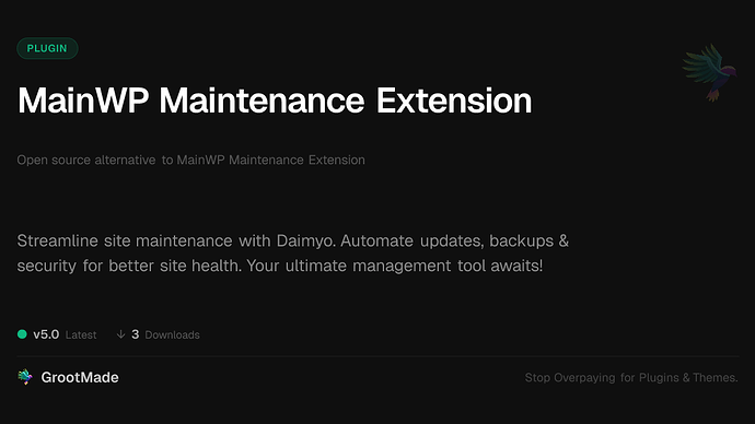 MainWP Maintenance Extension