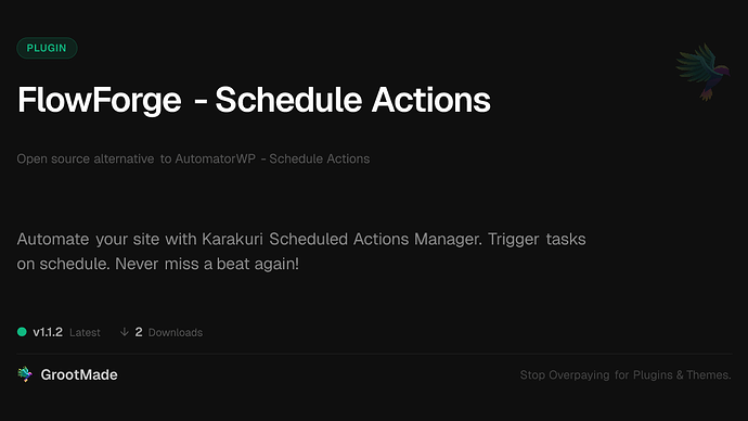 FlowForge - Schedule Actions