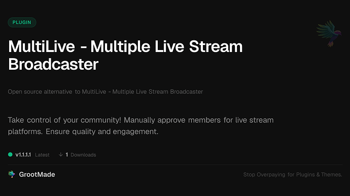 MultiLive - Multiple Live Stream Broadcaster