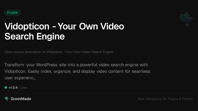 Vidopticon - Your Own Video Search Engine