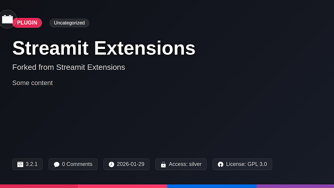 Streamit Extensions
