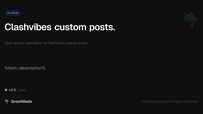 Clashvibes custom posts.