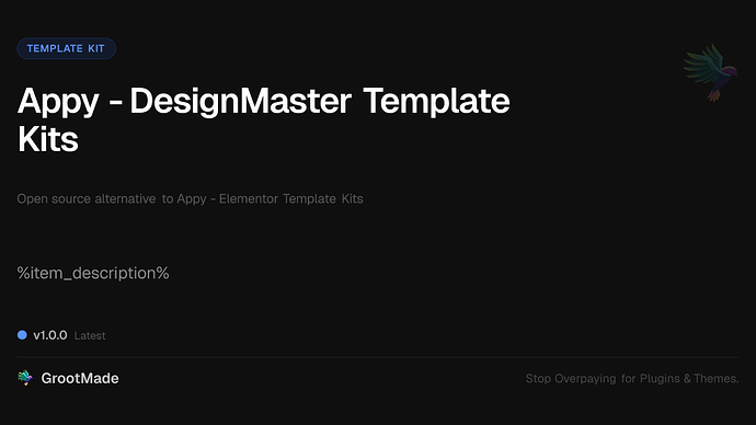 Appy - DesignMaster Template Kits
