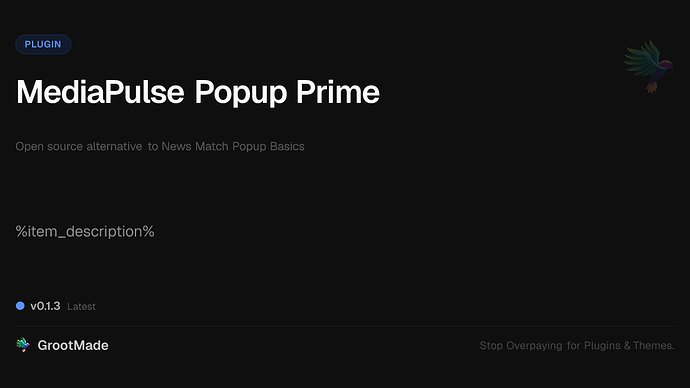 MediaPulse Popup Prime