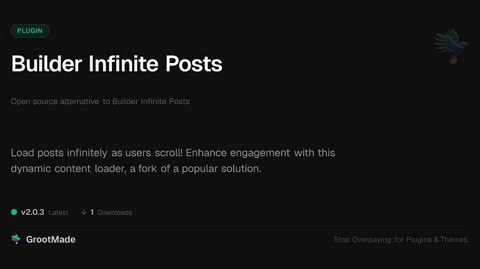 Builder Infinite Posts