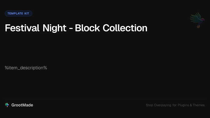 Festival Night - Block Collection