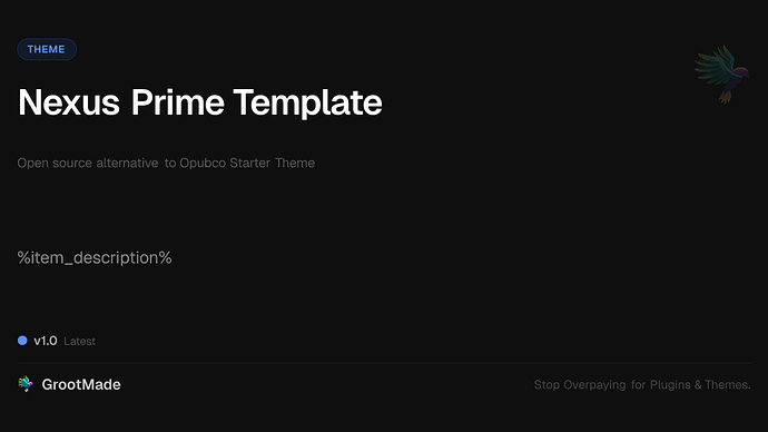 Nexus Prime Template