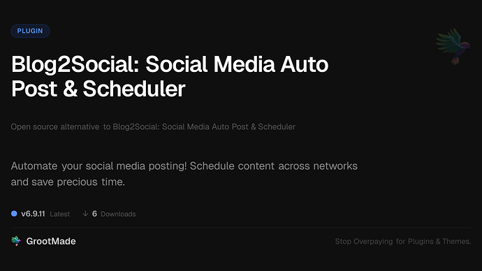 Blog2Social: Social Media Auto Post & Scheduler