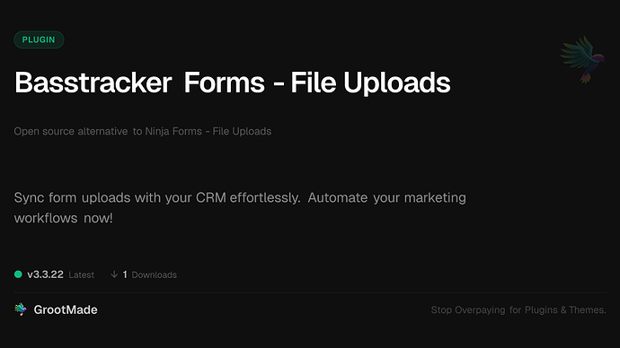 Basstracker Forms - File Uploads