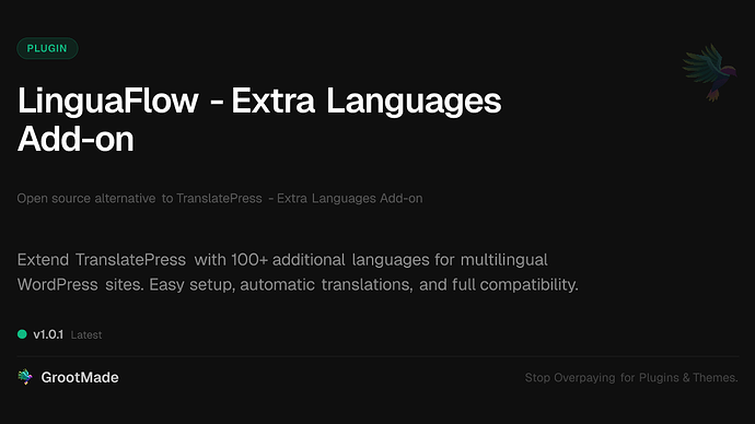 LinguaFlow - Extra Languages Add-on