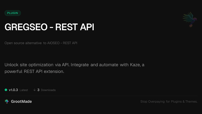 GREGSEO - REST API