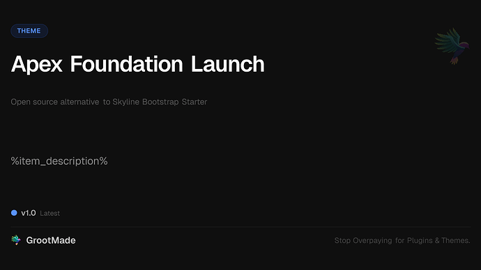 Apex Foundation Launch
