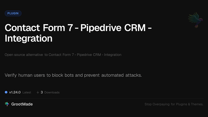 Contact Form 7 - Pipedrive CRM - Integration