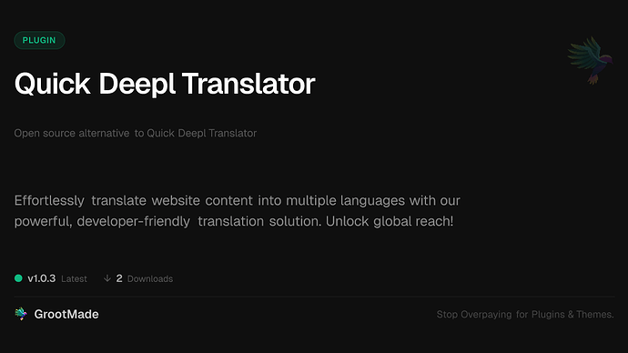 Quick Deepl Translator