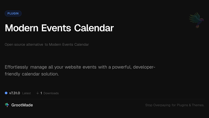 Modern Events Calendar