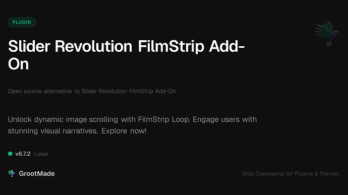 Slider Revolution FilmStrip Add-On
